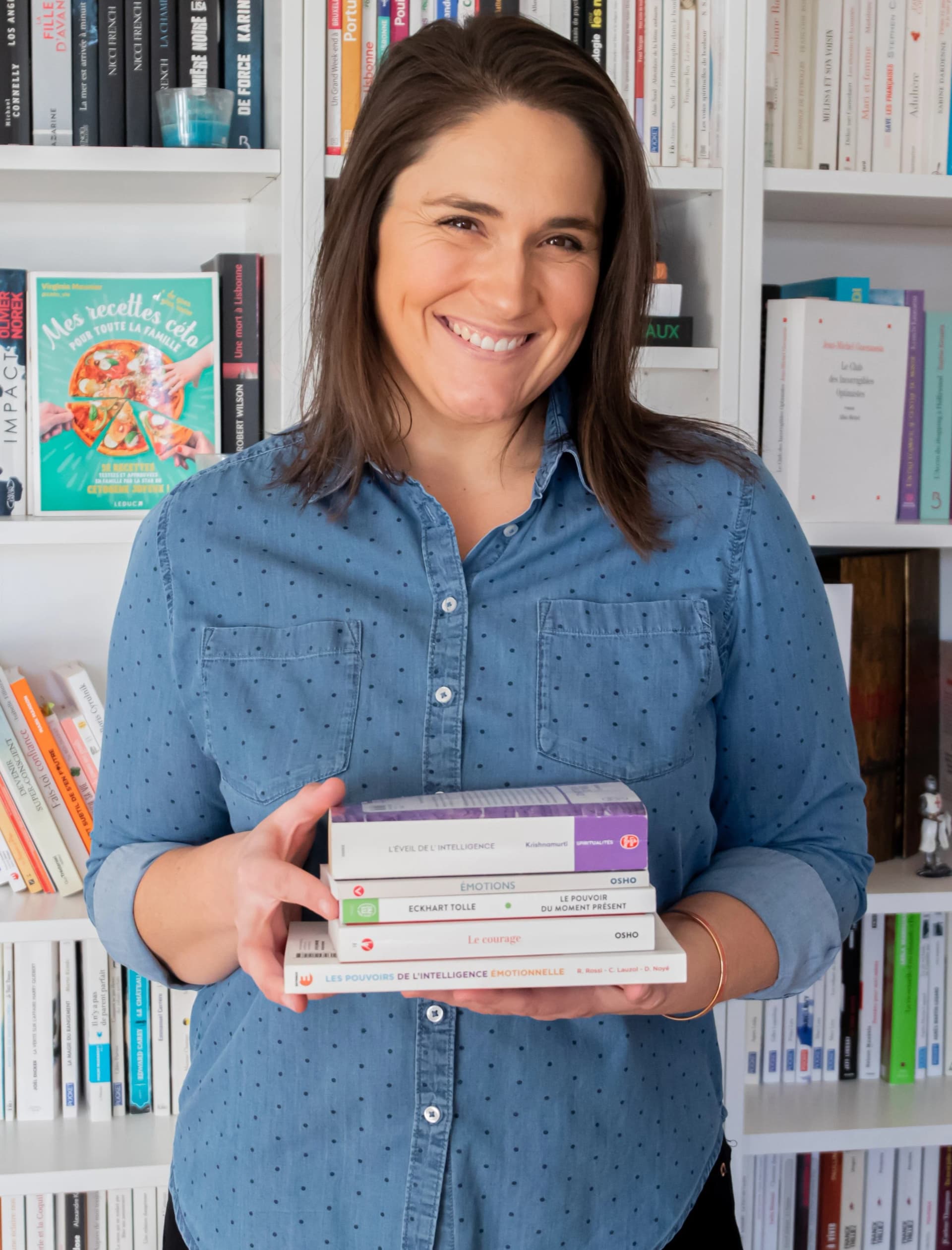 Virginie Meunier, coach certifiée, lors d'une séance de coaching en ligne